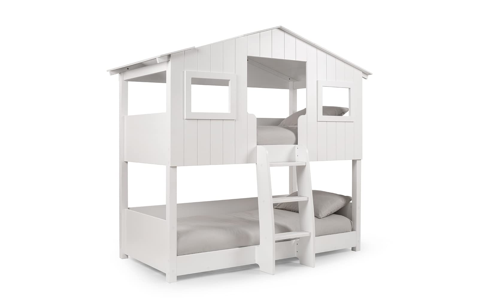 Willow - Single - Treehouse Bunk Bed - White - Wood - 3ft - Happy Beds