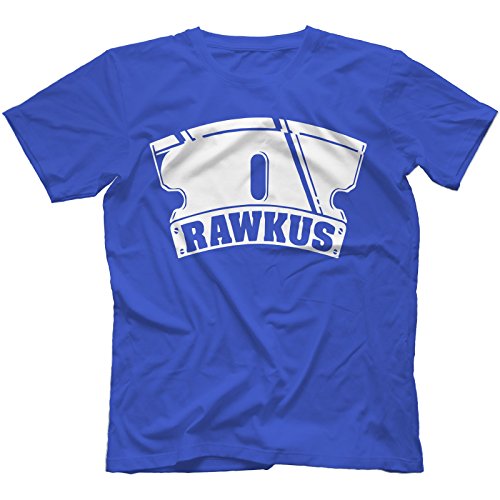 Image of Robot Rave Rawkus Records T-Shirt Royal Blue X-Large