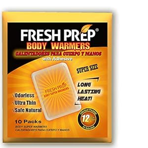 Body Hand Toe Warmers Large Heating Pads with Adhesive Backing – Long Lasting Safe Odorless Natural Air Activated…