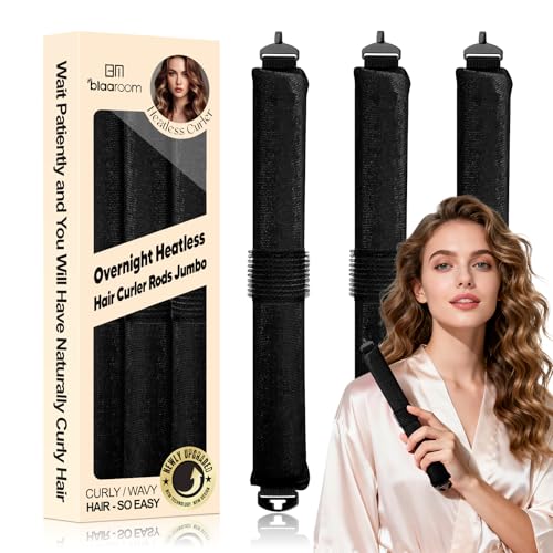 BLAAROOM Overnight Heatless Hair Curler Satin Jumbo Flexi