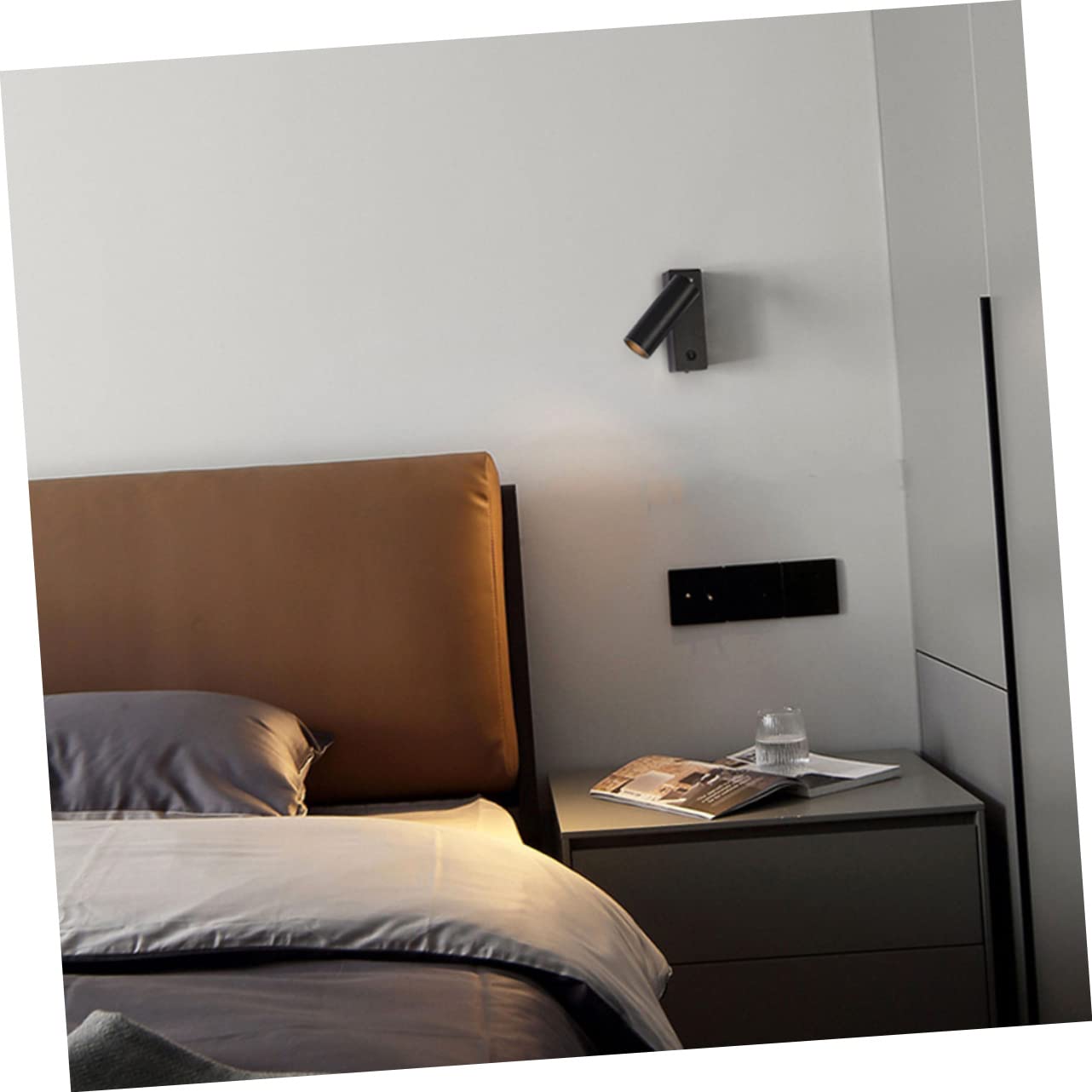Luz De Lectura Led Para Pared Foco De Pared Giratorio Para Cabecera Dormitorio Mesita De Noche Para Cama