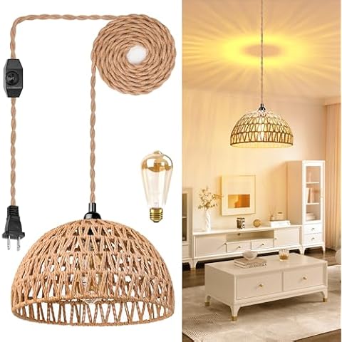MouJeHom Rattan Pendant Light thumbnail