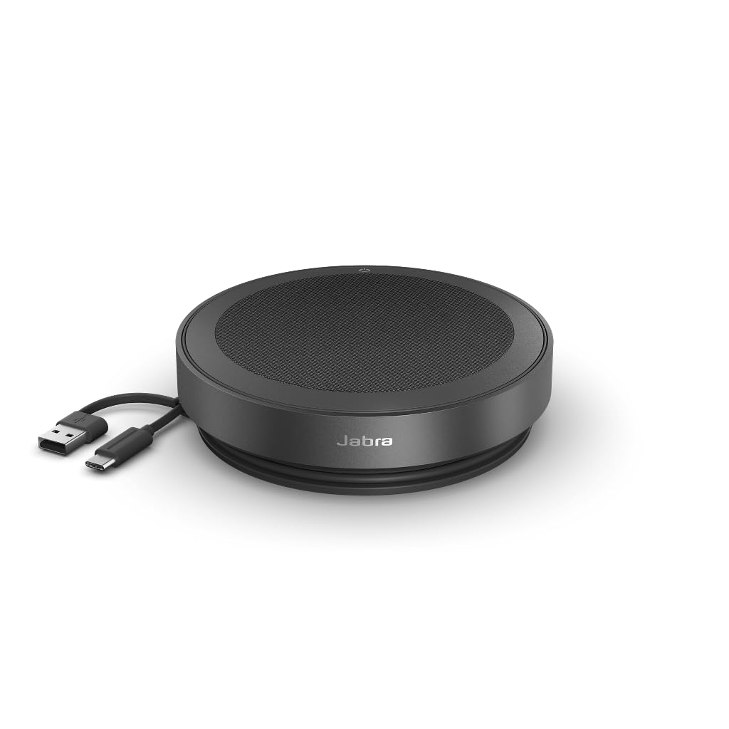 Jabra Speak2 75 Wireless Bluetooth Speakerphone with 4 Noise-Cancelling Mics, Full-Range 65mm Speaker and Super-wideband Audio - Certified for Zoom and Google Meet - Dark Grey-image-10