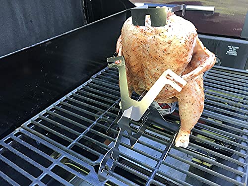 Portable chicken motorcycle BBQ-Beer Can Chicken Holder-beercan Chicken Stand for grill Roaster oven-Chicken things… - Afbeelding 6