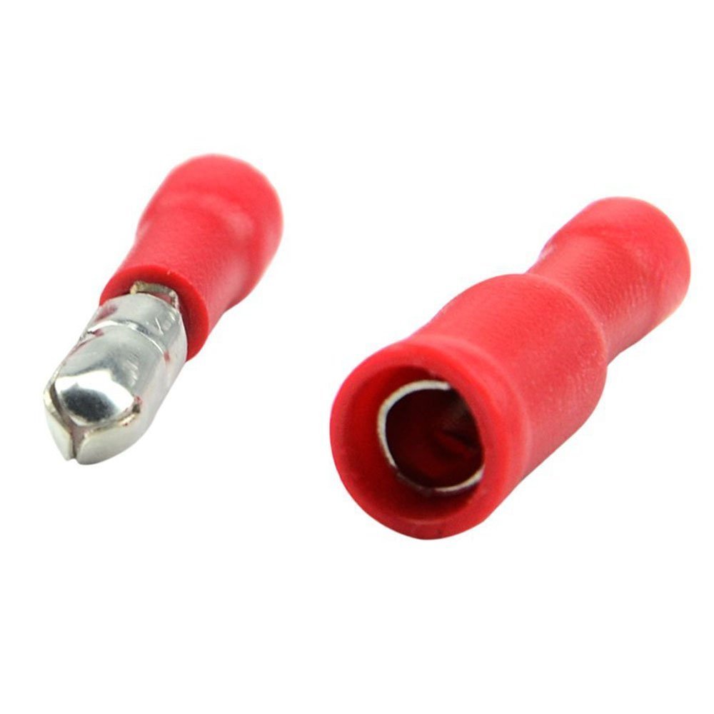 100 Terminali A Crimpare A Forcella In Rame-PVC Isolati Per Lavori Elettrici Domestici 22 16 Awg Mdd1 25 250 Dubuns 90353188 - Foto 2