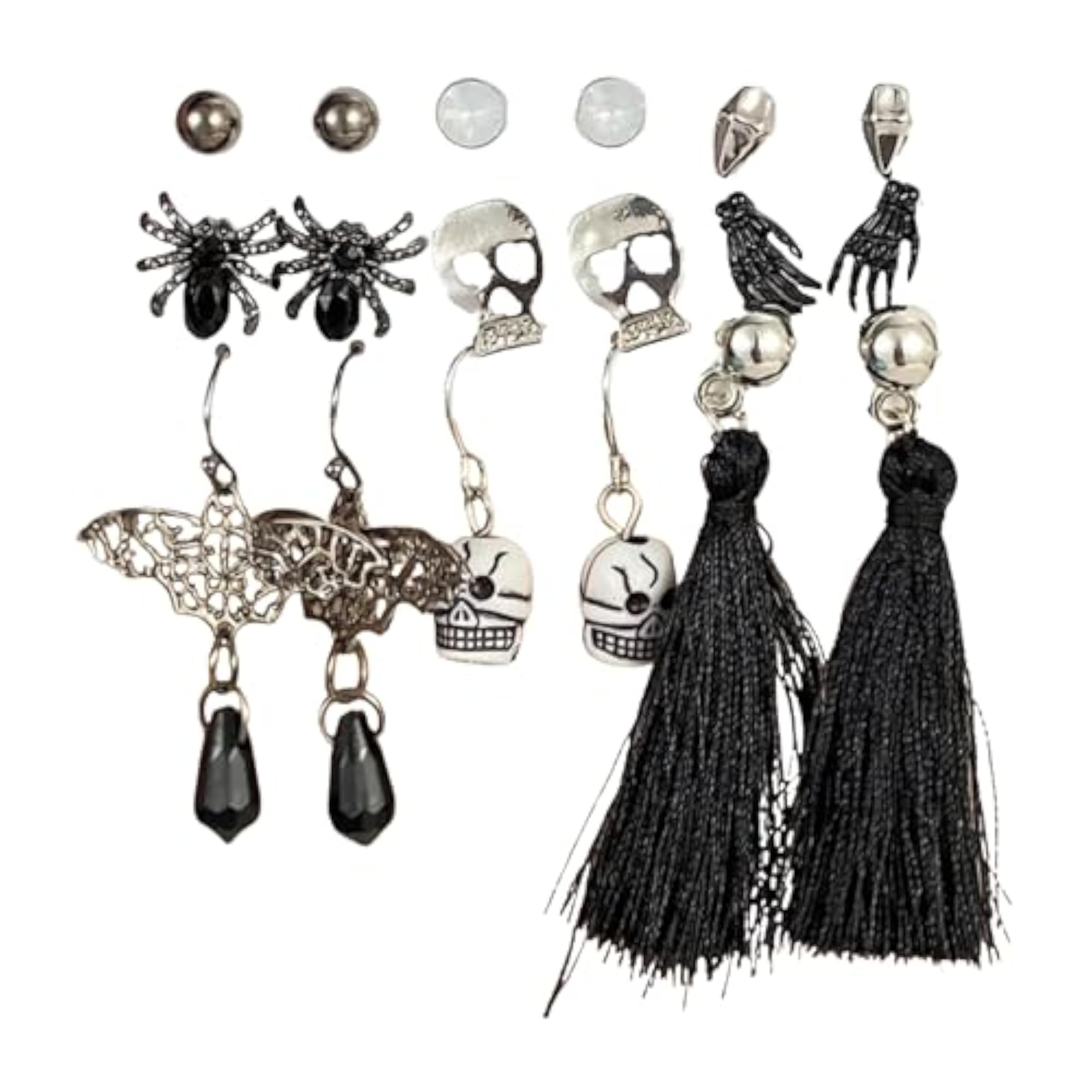 Women's Anti Tarnish Pearl & Crystal Studs Earrings Set