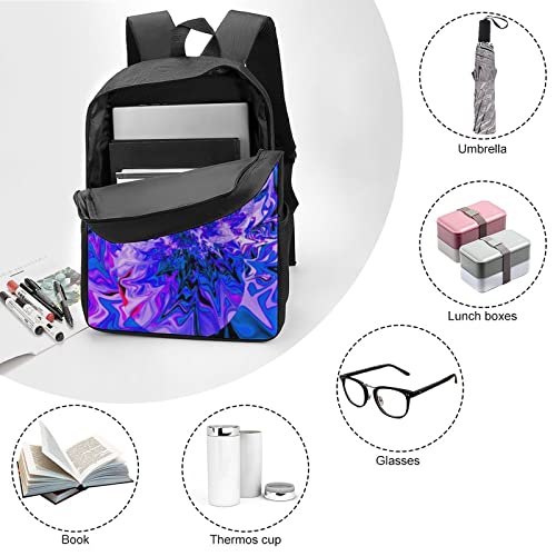 Mochila de moda con impresión 3D resistente de 17 pulgadas y gran capacidad escolar 6