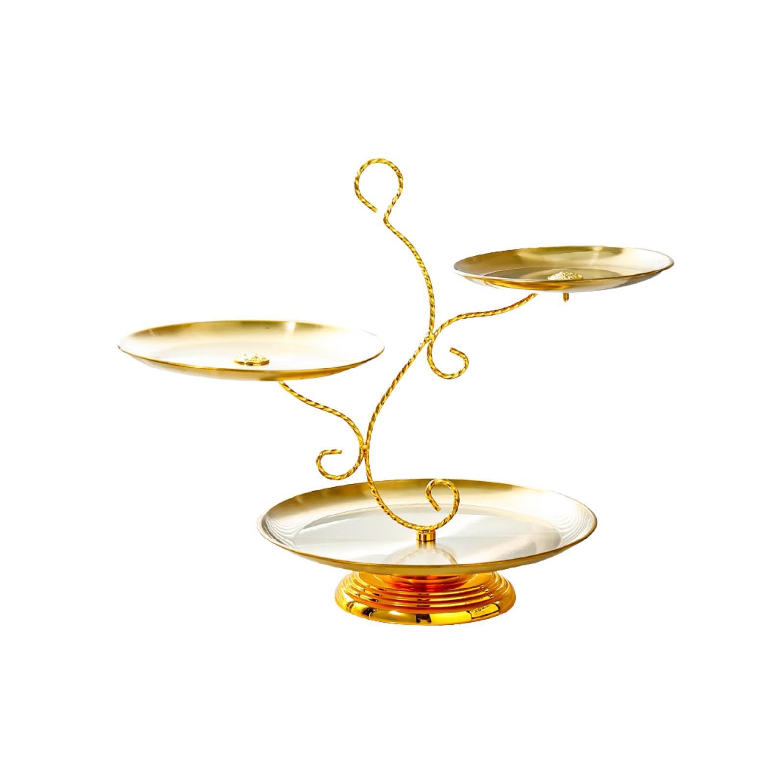 PIXZCSA Remarkable Cake Stand Set Allows To Serve With Style And Impression On Guests Dessert Tiered Tray Stands Come With Sturdy Bases Provide Nice Balance