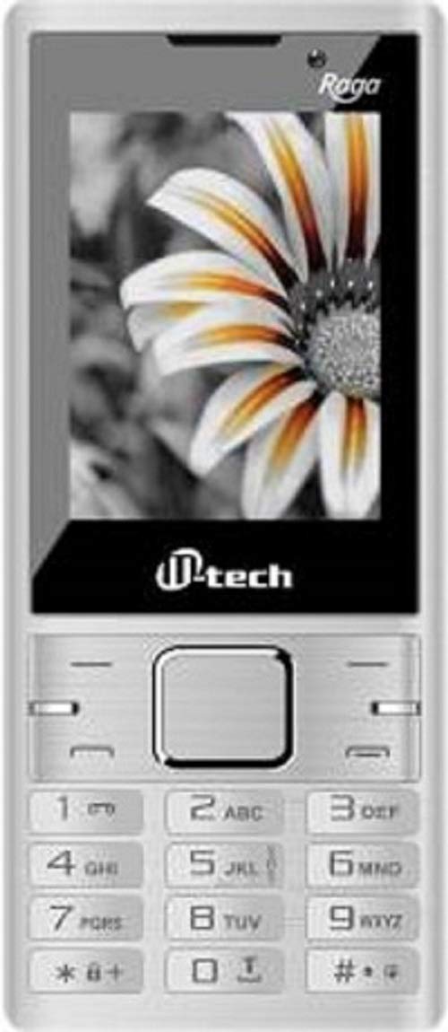 M-Tech Raaga Slim Keypad Phone (Silver)