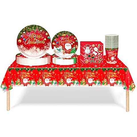Christmas Party Tableware Set for 16 Guests Cover