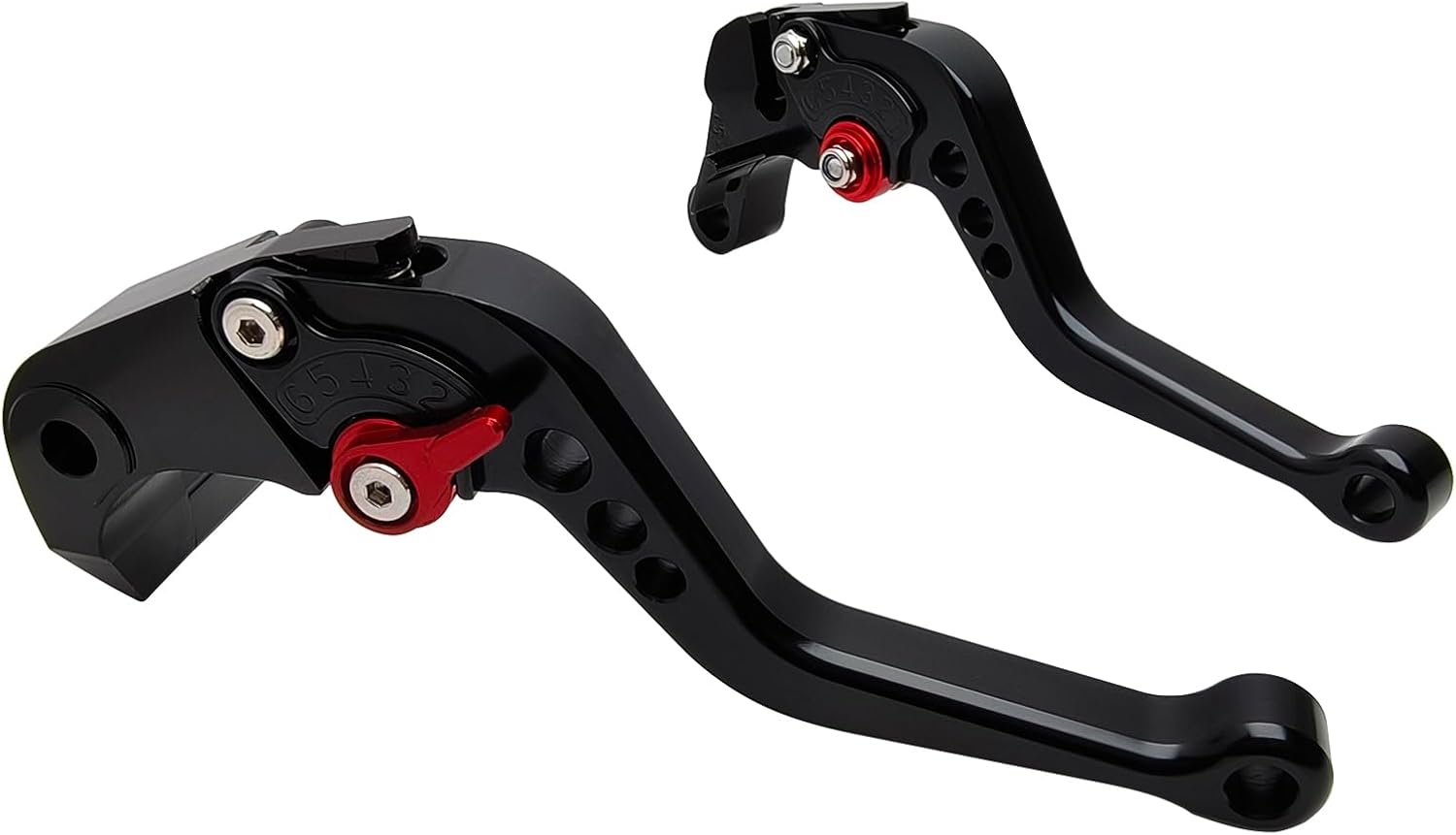 Short Brake Clutch Handle Lever Replacement for Suzuki GSXR600 GSXR750 2006-2025/ GSXR1000 09-22/ GSX-S1000/F/ABS 2015-2020, CNC Aluminum Motorcycle Accessories Shorty Levers(Black)