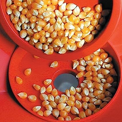 Image of Old-Fashioned Vintage Popcorn Maker Machine, 1200-Watt Hot Air Popcorn Popper for Healthy Oil-Free Snacks