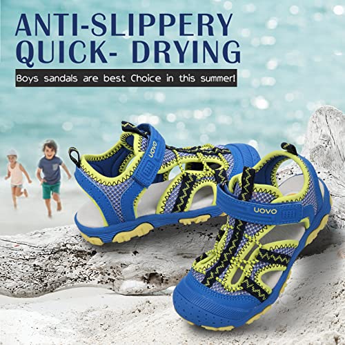 Image of UOVO Boys Sandals Kids Sandals Hiking Athletic Closed-Toe Beach Summer Sandals for Boys Quick-Drying
