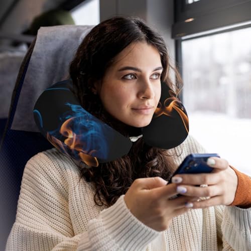 Almohada de viaje espuma viscoelástica negra tamaño estándar miniatura 6