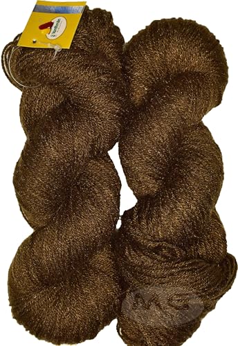 Image of M.G ENTERPRISE Knitting Yarn Wool Liza Coffee 100 GMS Best Used with Knitting Needles, Crochet Needles Wool Yarn for Knitting. -OD Art-ABFE
