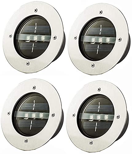 Spot solaire encastrable LED extérieur pour sécuriser un escalier sombre