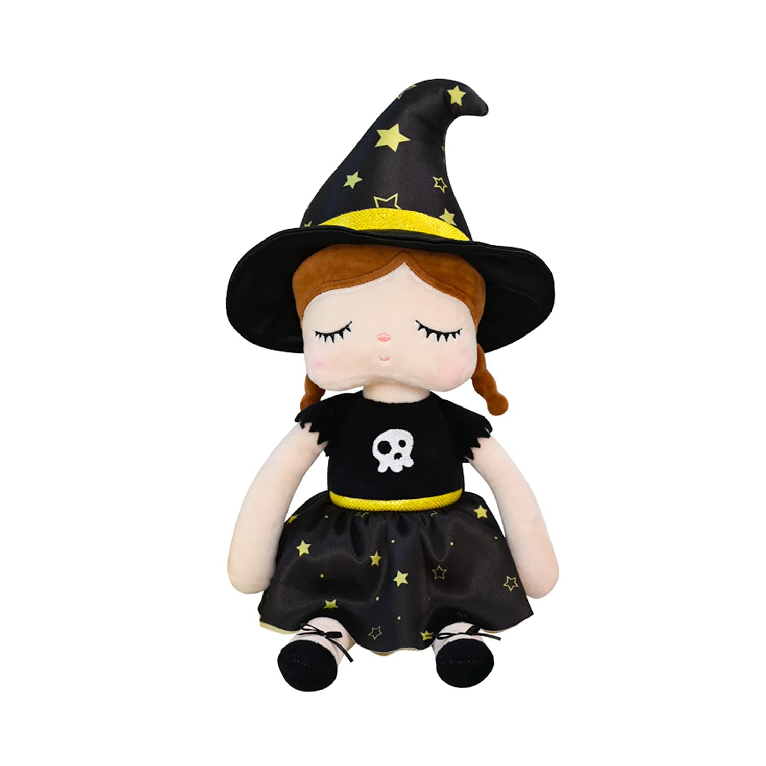 Gesuche 13" Exclusive New Halloween Princess Fairy Plush Doll, Witches and Pumpkin Girl Gifts, Non-Toxic Soft Skin-Friendly PP Cotton Stuffed Angela (