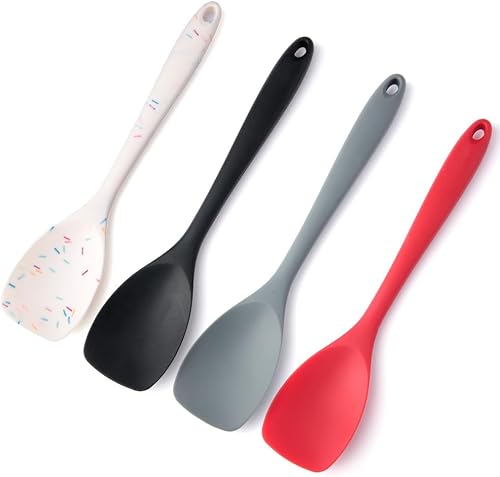 Miniatura 2 de Espátulas de silicona para cocinar palas antiadherentes para pizza, carne de vaca, raspador de huevos, resistentes al calor, herramientas de cocina