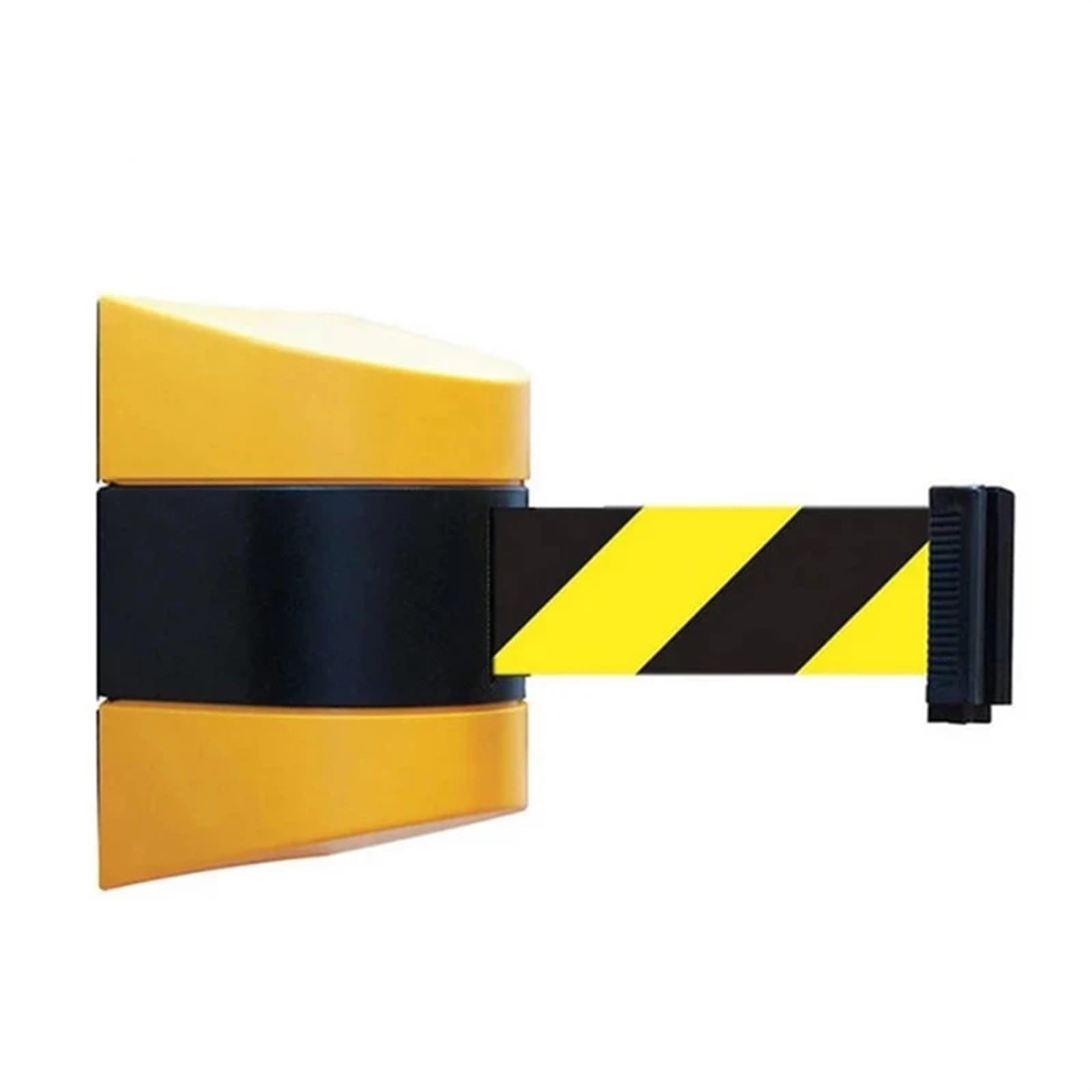 Barrera De Seguridad Retráctil De 10 M para Montaje En Pared con Cinturón De Advertencia Amarillo/Negro Gestión De Eventos, El Control De Multitudes, La Separació