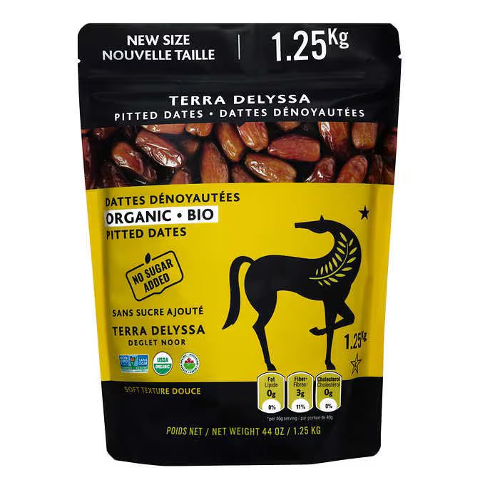 Organic Deglet Noor Pitted Dates by Terra Delyssa 1.25 Kg