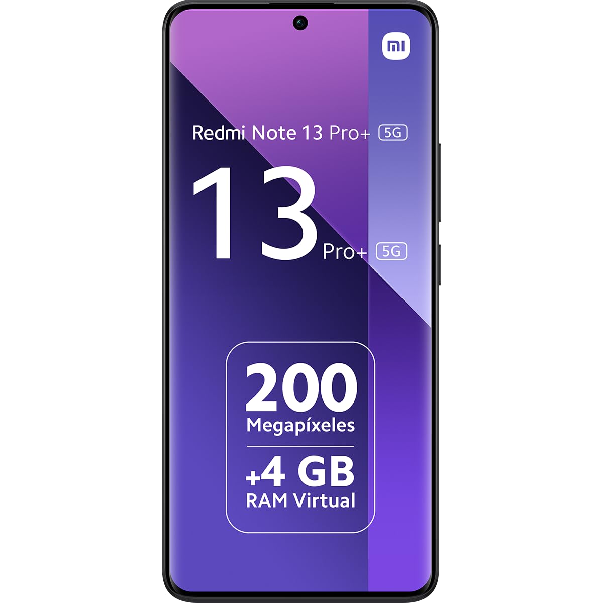 XIAOMI Redmi Note 13 Pro+ 5G Plata - Smartphone 8+256GB, procesador MediaTek 4nm, cámara 200MP, HyperCharge 120W, Pantalla 3D Curva, protección IP68, Accesorios no incluidos (Reacondicionado)