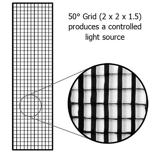 Fotodiox Pro 9x36in (24x90cm) Eggcrate Grid Fits Pro Studio Solutions 9x36in EZ-Pro