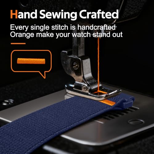 Correa nylon elástica 22mm compatible Garmin Vivoactive 4 miniatura 4