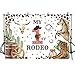 AIBIIN 7x5ft My First Rodeo Birthday Backdrop Cow Print Party Supplies Banner Cowboy Baby Shower Decorations Cowboy Party Favors 1st Birthday Photo Decorations Banner