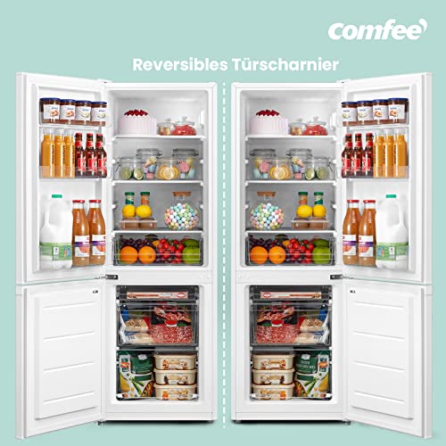 Comfee RCB170WH2(E) Fridge/Freezer Combination, 141.8 cm Height, 50 cm