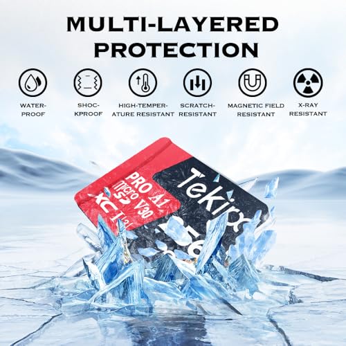 Image of 256GB Micro SD Memory Cards, SD Card,UHD Video for GoPro,Action Camera,4K Camera Pro,Smartphone,MicroSDXC Memory Card UHS-I U3 A1 V30