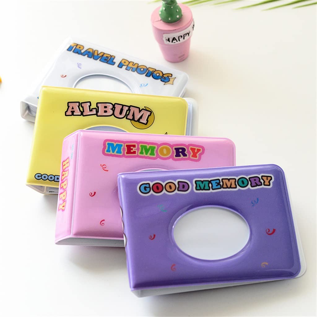 Mini album fotografico con 36 tasche, 7,6 cm, custodia per foto e raccoglitori