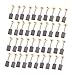 Aexit 20 Pairs Mounts & Accessories 13x9x6mm Carbon Brushes Power Tool for Electric Hammer Accessories Drill Motor