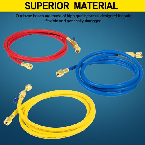 Image of YMT 29986 Plus II 1 /4 inch Hose with Compact Ball Valve Fits for Ball Valve R-410A