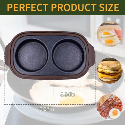 Microwave Egg Cooker – Microwave Egg Fryer, Omelette Maker for 2 Eggs, Non-Stick, Quick & Easy Egg Cooker for Breakfast, BPA-Free, Dishwasher Safe, Portable for Dorms, Offices, and Travel by TOTITOM - Image 2