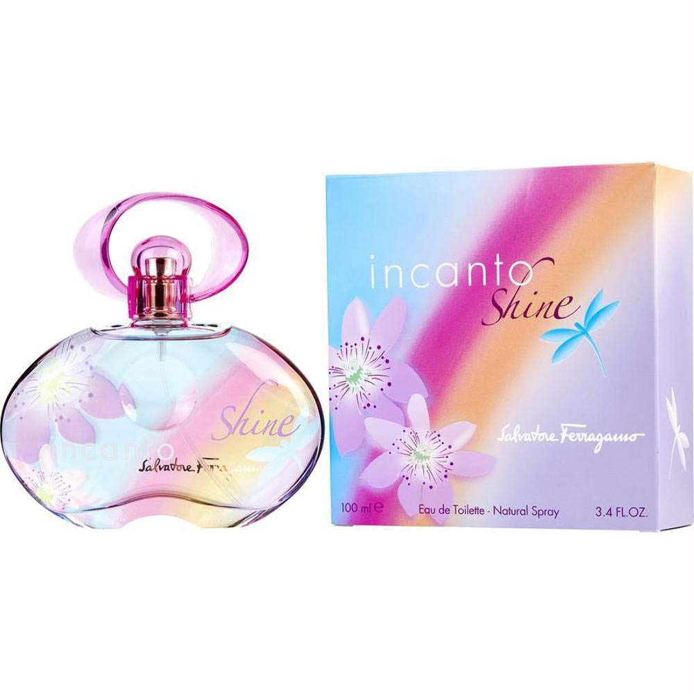 Salvatore Ferragamo Incanto Shine Eau De Toilette Spray 3oz/ 100 Ml for Women By 3fl Oz