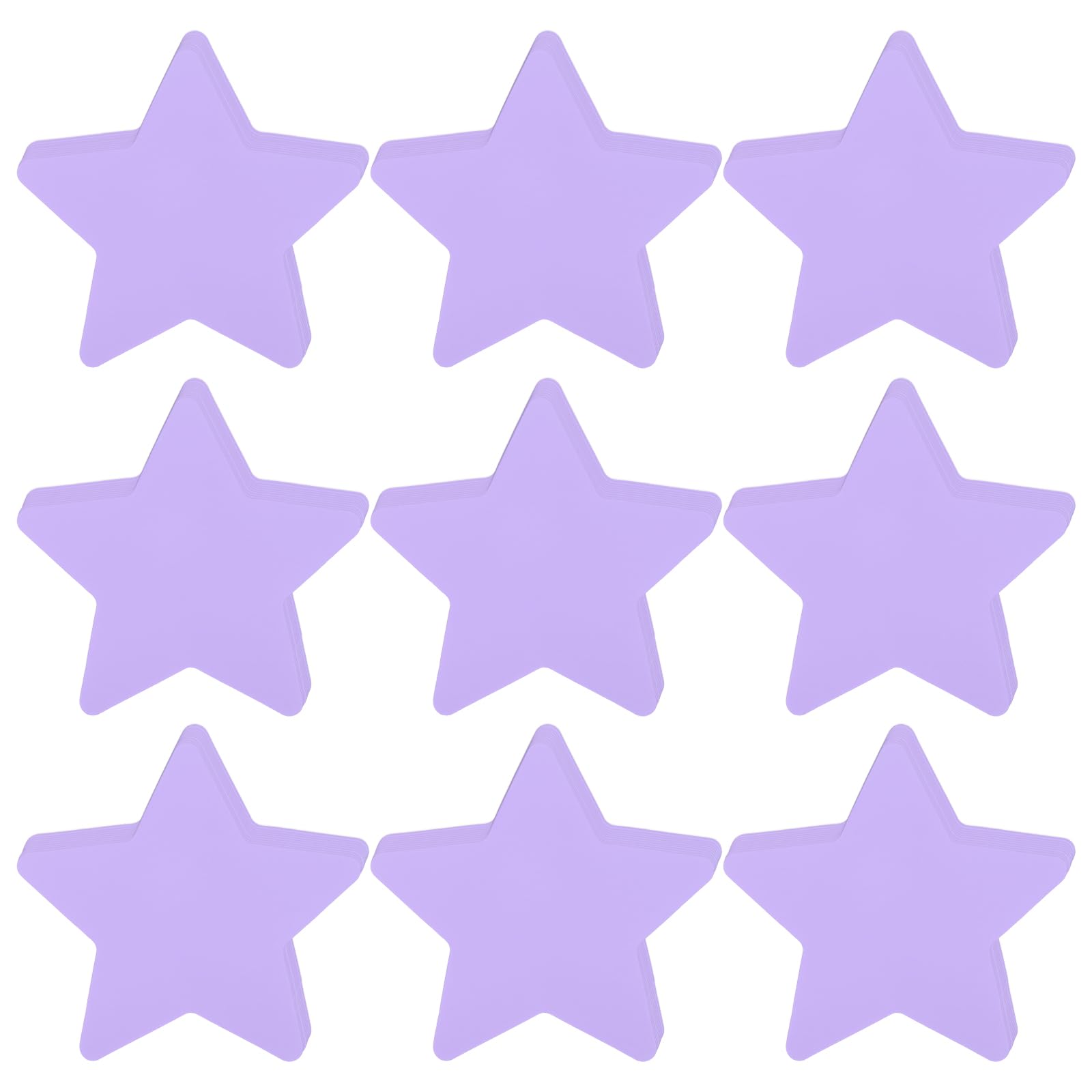 sourcing map 108Pcs Stars Cutouts, 3.5 x 4 Inch Paper Star Shaped Paper Cards for Bulletin Board Decorations, Wall Cut-outs Classroom DIY Craft, Purple