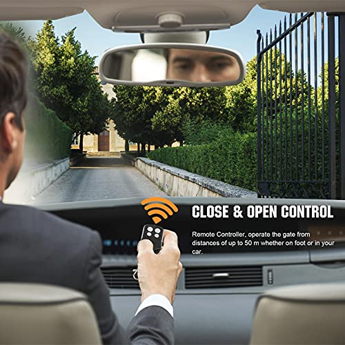 Dc House Solar Automatic Gate Opener With Remote Complete Kit&Electric Lock Drop Bolt Ac/Dc Compatible Dual Swing Gate Opener Kit #TOP2