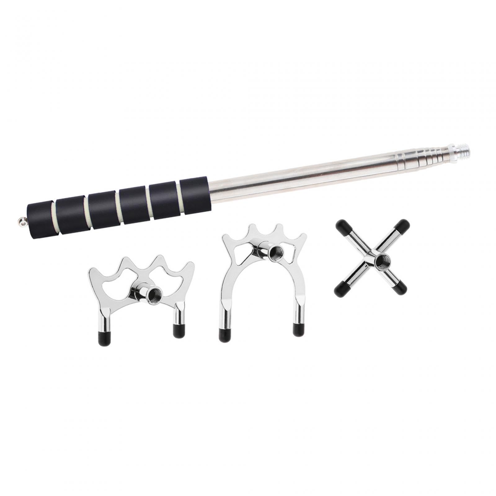 Retractable Pool Bridge Cue Stick Pool Cue Rest for Home Pool Table Training Low High Head | Indoor Games | Billiards | Cue Cases-image-34