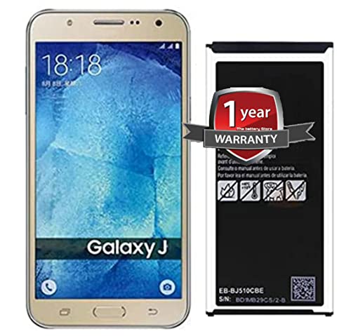 Image of THE BATTERY STORE Original BJ510CBE Battery for Samsung Galaxy J5 2016 Edition J5 2016 J510 J510FN J510F j5108 j5109 Battery with1 year warranty and high capacity battery backup. Carefully check your phone model and purchase (FOR SAMSUNG J510)