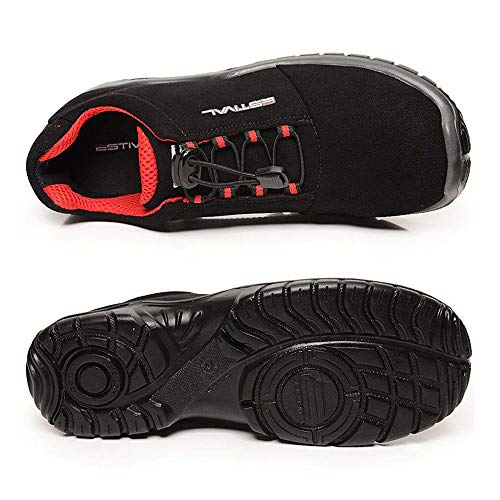 Sapato de Segurança Preto e Vermelho Nº40 Estival EN1002.1S2