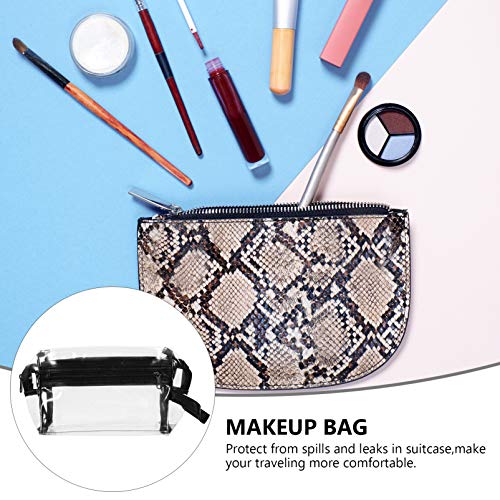 Minkissy Bolsa de Cosméticos Portátil Bolsa de Maquiagem de Plástico Transparente Capa de Cosméticos