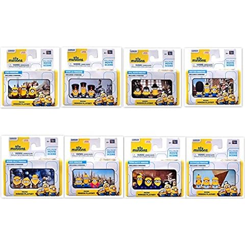 Despicable Me Minions Movie Micro Mini Playsets Complete Bundle of 8 sets- 24 Mini Figures Cover