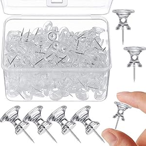 Outus 100er Packung Riesige Reißnägel Klar