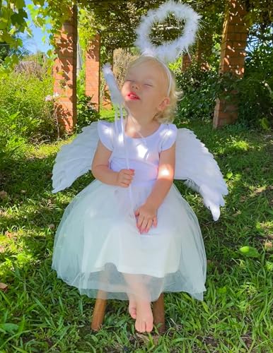 Image of Arshiner Toddler Tutu Dress Little Girls Fluffy Summer Dresses Casual Party Tulle Sundress for Kids 2-6Y