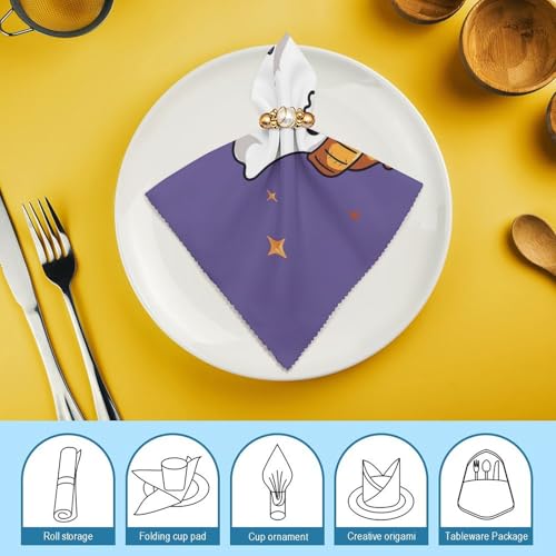 Servilletas de tela cuadradas pack 4 47.5 x 47.5 cm miniatura 7