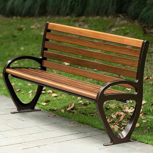 Banc de jardin moderne en aluminium anti-rouille pour une assise durable