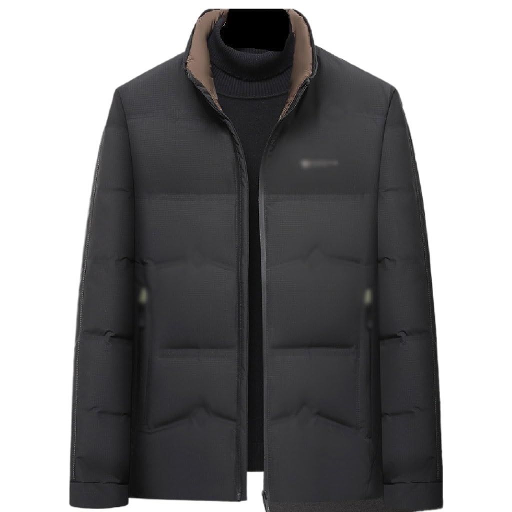 Doudoune d'hiver homme col montant protection thermique contre le froid veste 4XL