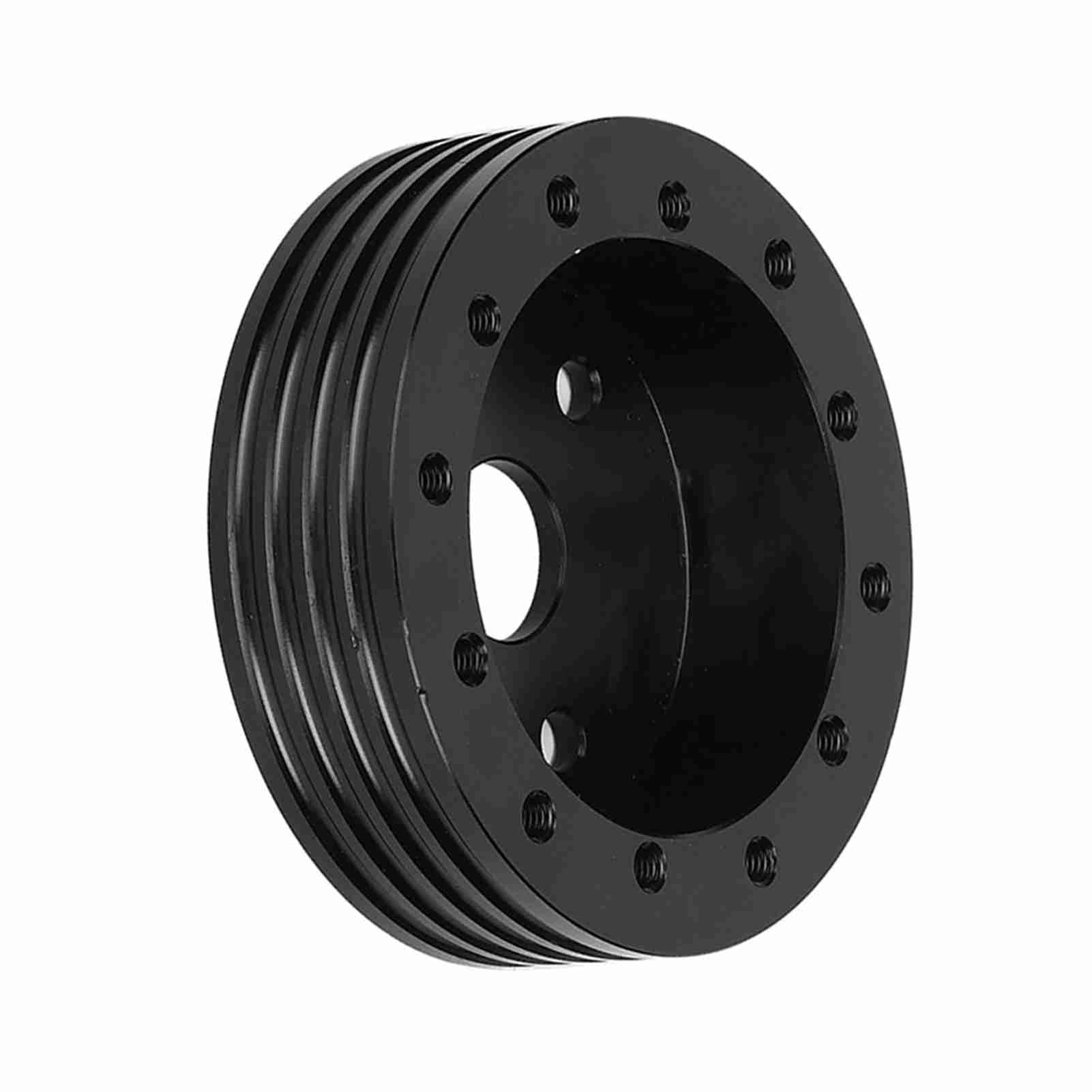 Aluminium-Lenkrad-Abstandshalter, Professioneller 1-Zoll-Nabenadapter für 5 6-Loch-Räder, für Grant, NRG, Schwarz, 1 Satz Hardware für Auto-Enthusiasten (Black)