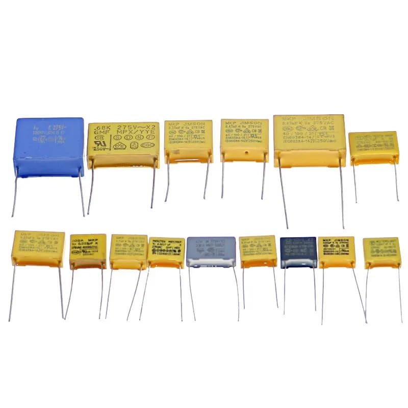 Kit Assortito di condensatori da 150 Pezzi, 150 valori x 10 Pezzi X2 275 V CA, 0,022 uF - 0,68 uF, Set di condensatori Fai da Te in Pellicola di Polipropilene