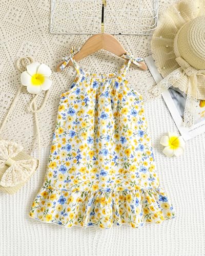 Image of Weebaby Baby Clothes Girl Toddler Summer Outfits Infant Casual Sleeveless Halter Ruffle Tank Cute Short Set Baby Clothing